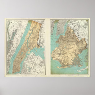 NY Stadt, Brooklyn Poster