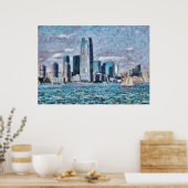 NY - Stadt der Zukunft Poster (Küche)