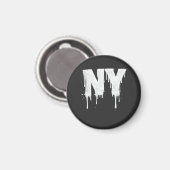 NY Straßenatmosphäre Magnet (Vorderseite/Rückseite)