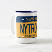 NY TROOPER NY License Plate Tasse (Vorderseite Links)