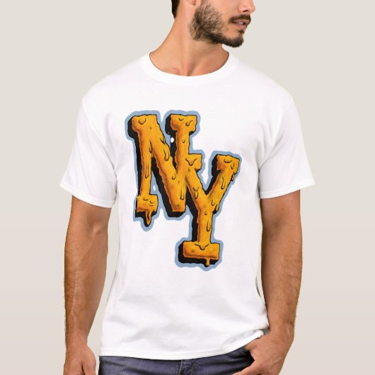 NY Tropfen Design - New York Streetwear T-Shirt (Vorderseite)