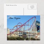 ny vegas Untersetzer Postkarte (Vorne/Hinten)