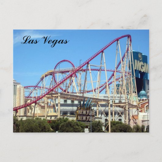 ny vegas Untersetzer Postkarte (Vorderseite)