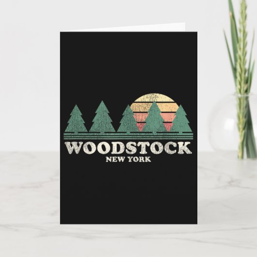 Ny Vintage Throwback Tee Retro 70s Design  Karte (Vorderseite)