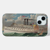 NY Voyage Grand Paddlewheel Dampfboot Pilgrim Case-Mate iPhone Hülle (Rückseite (Horizontal))