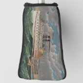 NY Voyage Grand Paddlewheel Dampfboot Pilgrim Golf Headcover (Rotieren 90)