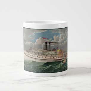 NY Voyage Grand Paddlewheel Dampfboot Pilgrim Jumbo-Tasse