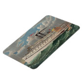 NY Voyage Grand Paddlewheel Dampfboot Pilgrim Magnet (Linke Seite)