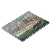 NY Voyage Grand Paddlewheel Dampfboot Pilgrim Notizblock (Linke Seite)