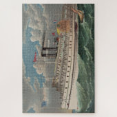 NY Voyage Grand Paddlewheel Dampfboot Pilgrim Puzzle (Vertikal)