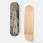 NY Voyage Grand Paddlewheel Dampfboot Pilgrim Skateboard (Vorderseite)