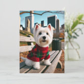 NY Westie Einladung (Stehend Vorderseite)