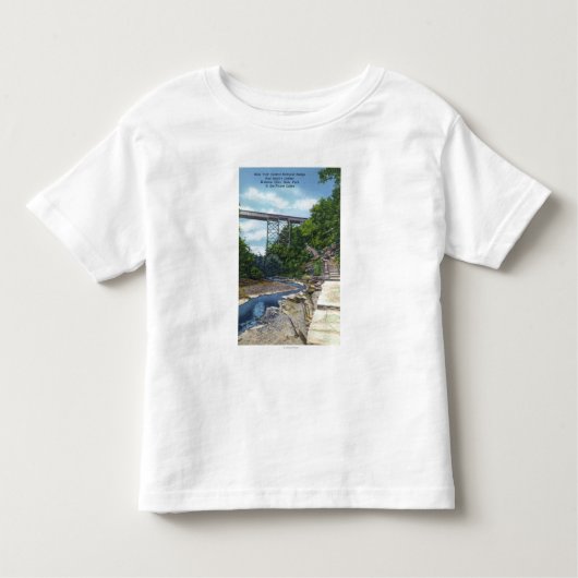 NY zentrale Eisenbahn-Brücke, Jakobs Leiter Kleinkind T-shirt (Vorderseite)