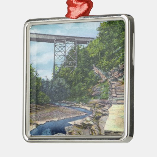 NY zentrale Eisenbahn-Brücke, Jakobs Leiter Silbernes Ornament (Links)