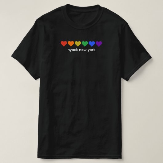 Nyack New York Rainbow Pride Heats T-Shirt (Design vorne)