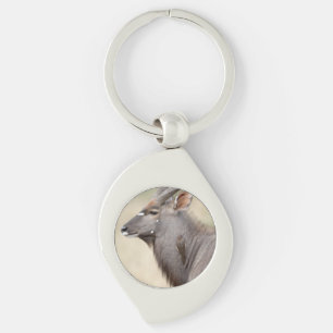 Nyala mit Oxpecker Schlüsselanhänger