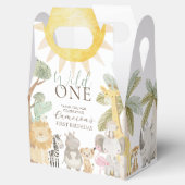 Nyala Safari Tiere zum ersten Geburtstag Geschenkschachtel (Geöffnet)