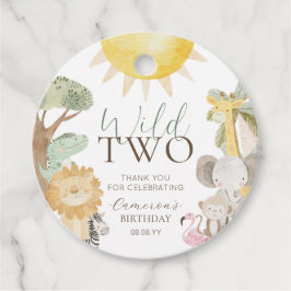 Nyala Safari Tiere Zwei wilde zweite Geburtstag Geschenkanhänger