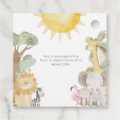 Nyala Safari Tiere Zwei wilde zweite Geburtstag Geschenkanhänger (Rückseite)