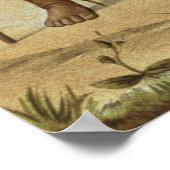 Nyam-nyam Krieger aus der Geschichte der Menschhei Poster (Ecke)