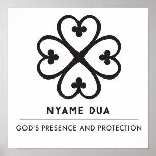 Nyame Dua   Gegenwart und Schutz Gottes Poster