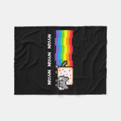 Nyan Cat Nyan Nyan Nyan Rainbow Funny Internet Mem Fleecedecke (Vorderseite (Horizontal))