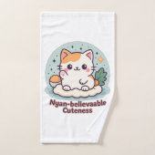 Nyan-glaubwürdige Kutheit - Niedliche Kawaii-Katze Badhandtuch Set (Handtuch)
