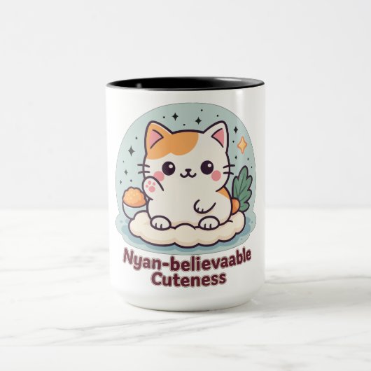 Nyan-glaubwürdige Kutheit - Niedliche Kawaii-Katze Tasse (Zentrum)