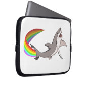 Nyan Haifisch-Laptop-Hülse Laptopschutzhülle (Vorne Rechts)