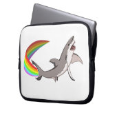 Nyan Haifisch-Laptop-Hülse Laptopschutzhülle (Vorderseite Links)