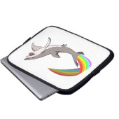 Nyan Haifisch-Laptop-Hülse Laptopschutzhülle (Vorne Knopf)