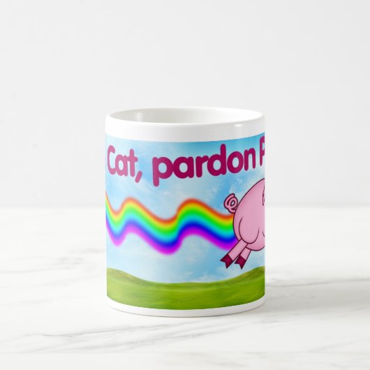 Nyan Katzenentschuldigung Schwein-Tasse 01 Kaffeetasse (Mittel)