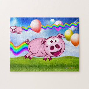 Nyan Katzenentschuldigung Schweinpuzzlespiel Puzzle