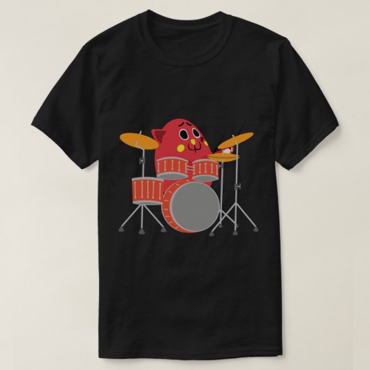 Nyango Star Drumset Nyango Liebhaber T-Shirt (Design vorne)
