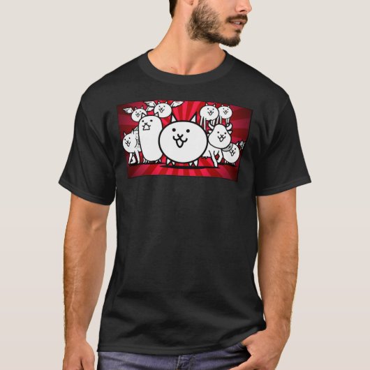nyanko große Kriegsgefechte Katzen Klassischer T - T-Shirt (Vorderseite)
