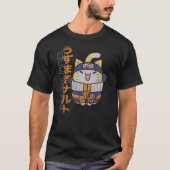 Nyaruto Cute Naruto Uzumaki Cat Distressed Chest P T-Shirt (Vorderseite)