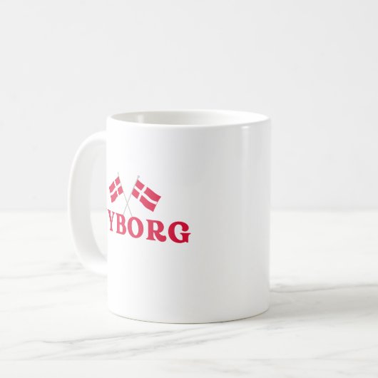 NYBORG Dänemark Kaffeetasse (Vorderseite Links)