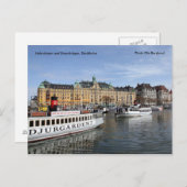 Nybrokajen und Strandvägen, Stockholm... Postkarte (Vorne/Hinten)