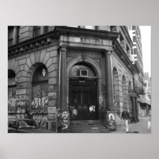 NYC, 2003 verlassenes Gebäude Poster