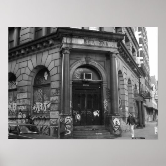 NYC, 2003 verlassenes Gebäude Poster (Vorne)