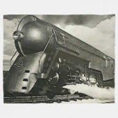 NYC 20th Century Limited Dampfzug Motor Grosser Fleecedecke (Vorderseite (Horizontal))