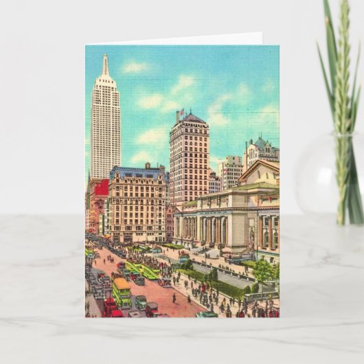 NYC - 42nd Street & 5th Ave. Karte (Vorderseite)