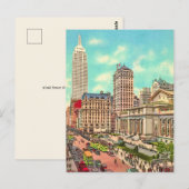 NYC - 42nd Street & 5th Ave. Postkarte (Vorne/Hinten)