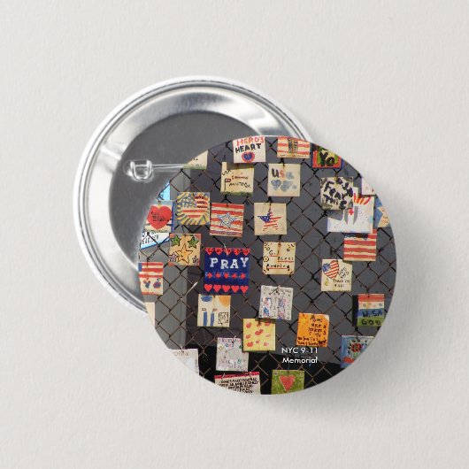 NYC 9-11 Denkmal Button (Vorne & Hinten)