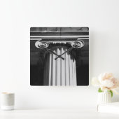 NYC-Architektur I Quadratische Wanduhr (Zuhause)