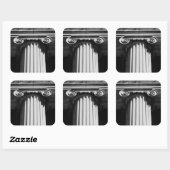 NYC-Architektur I Quadratischer Aufkleber (Blatt)