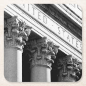 NYC Architektur VIII Rechteckiger Pappuntersetzer (Vorderseite)