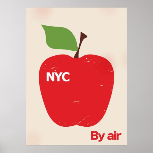 NYC auf dem Luftweg Poster (Vorne)