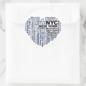 NYC-Aufkleber Runder Aufkleber (Tasche)