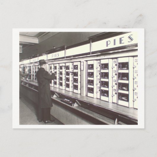 NYC Automat Foto von Berenice Abbott Postkarte (Vorderseite)